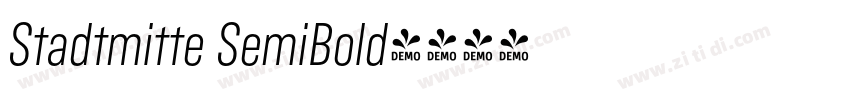 Stadtmitte SemiBold字体转换